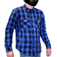 MCP Моторубашка мужская Rebel Full kevlar, черно-светло синий в Ижевске