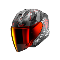 Shark Шлем Skwal I3 Jet Hellcat Mat Black/Chrome/Red в Ижевске