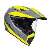 AGV Шлем AX9 E2206 V26 Pacific Road Matt Grey/Yellow Fluo/Black в Ижевске
