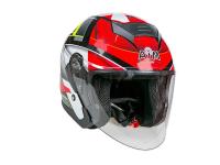 AiM Шлем открытый JK526 Red/Grey/Black в Ижевске