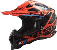 LS2 Мотошлем MX700 Subverter Evo Stomp Черно-оранжевый в Ижевске