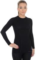 Brubeck Футболка женская Active Wool Черный в Ижевске