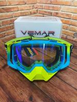 Scout Vemar Маска кросс MJ-1024-1 сине-желтая в Ижевске