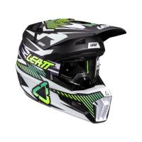 Leatt Шлем кроссовый детский 3.5 V26 Storm Teal + очки Vizion 3.5 в Ижевске