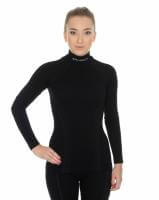 Brubeck Футболка женская дл.рукав Wool Merino 78% Черный в Ижевске