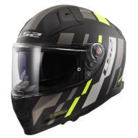 LS2 Мотошлем FF811 Vector II Tron матовый черно-желтый в Ижевске