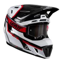 Leatt Шлем кроссовый  7.5 V26 White-Red + очки Velocity 4.5 в Ижевске