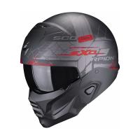 Scorpion Exo Мотошлем Combat II Xenon Черный Матовый/Красный в Ижевске