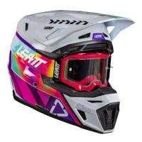 Leatt Шлем кроссовый 8.5 Pinata Teal V26 + очки Velocity 5.5 в Ижевске