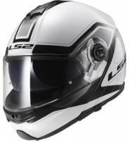 LS2 Мотошлем снегоходный FF325 Strobe Electric Snow Civik Черный/Белый в Ижевске