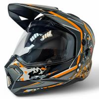 AIM Шлем кросс/эндуро JK802S Orange/Grey/Black в Ижевске