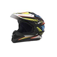 Desment Шлем кроссовый Raptor White-Yellow-Blue graphic в Ижевске