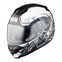 IXS Мотошлем HX 215 Curl Черный/Белый в Ижевске