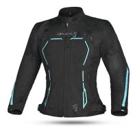 Dimox Мотокуртка текстиль Margo Women Black/Turquoise в Ижевске