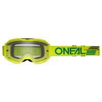 Oneal Маска кроссовая B-10 Solid V.24, желтый, прозрачные линзы Antifog, с защитой от уф лучей в Ижевске
