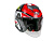 AiM Шлем открытый JK526 Red/Grey/Black в Ижевске