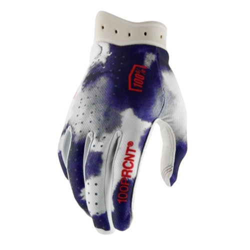 100% Мотоперчатки текстильные ITrack Blue/White 2026 в Ижевске