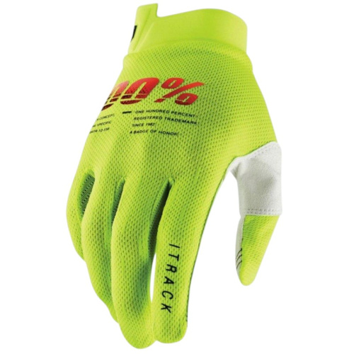 100% Мотоперчатки текстильные ITrack Fluo/Yellow в Ижевске