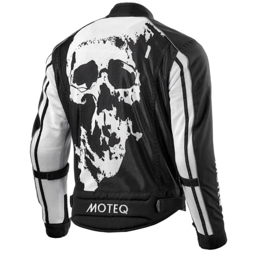 Moteq Мотокуртка текстильная сетка Rebel Черно-белая в Ижевске