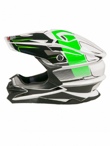 AIM Шлем кроссовый JK803 White/Green в Ижевске