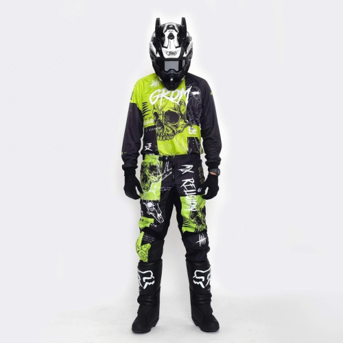 Grom Штаны кроссовые MX Religion lime в Ижевске