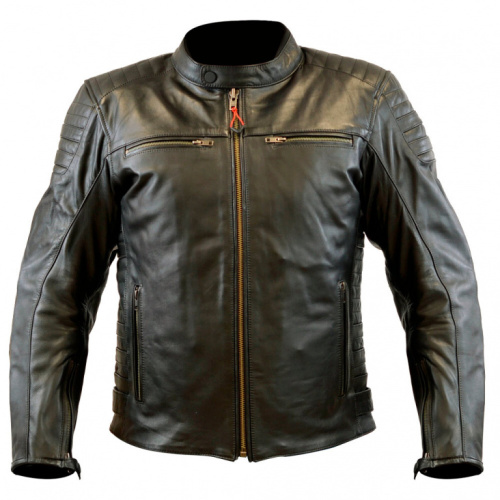 MCP Мотокуртка кожаная Stripe Черный в Ижевске