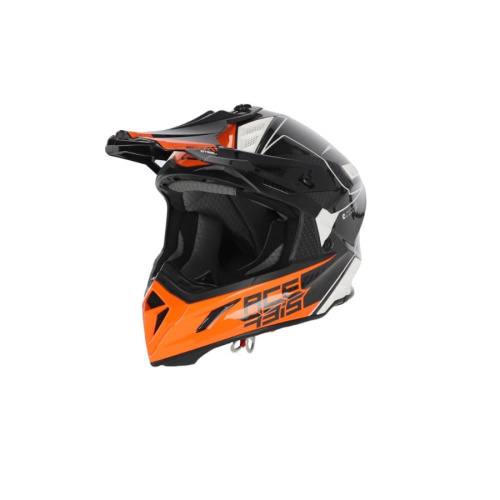 Acerbis Шлем Steel Carbon White/Orange в Ижевске