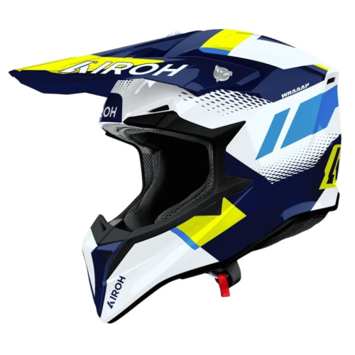 Airoh Шлем Wraaap Vision Yellow-Blue Gloss в Ижевске