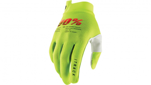 100% Мотоперчатки текстильные ITrack Fluo/Yellow в Ижевске