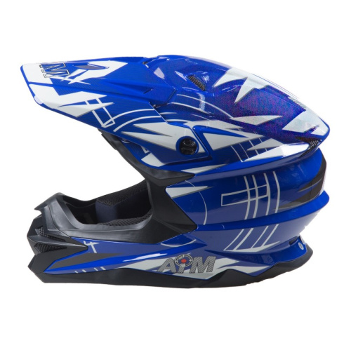 AiM Шлем кроссовый JK803S Blue/White в Ижевске