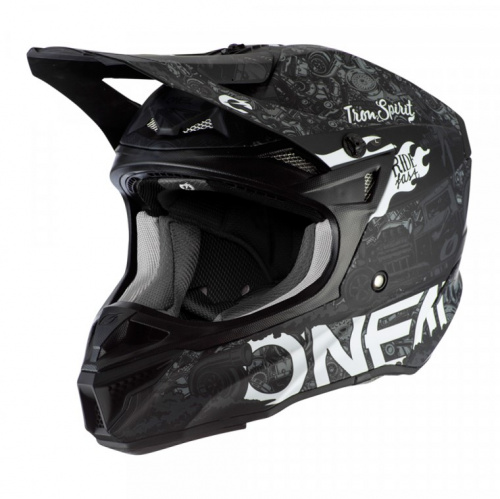Oneal Шлем кроссовый 5Series Polyacrylite Черный/Белый в Ижевске